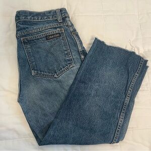 Vintage Calvin Klein Blue Denim Jean Capris - 30